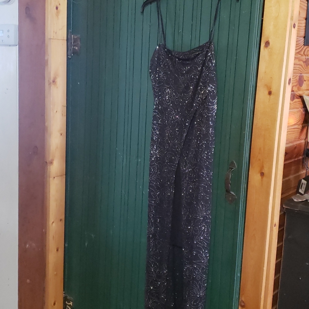 Black sequin dress